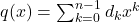 q(x)=\sum_{k=0}^{n-1} d_{k}x^{k}