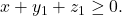 x + y_1 + z_1 \geq 0.